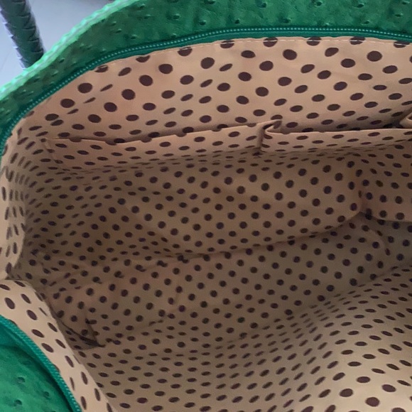 SOLD Green tote bag - Picture 3 of 4